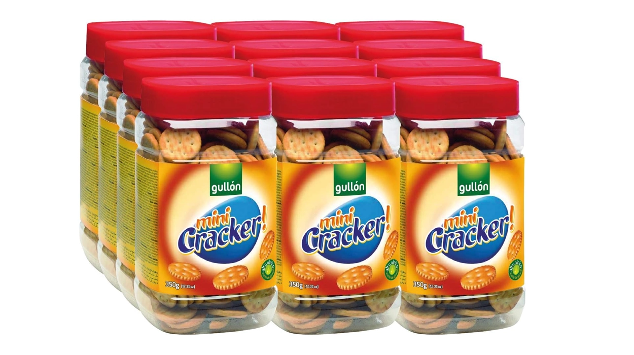 Chollo Pack x12 paquetes de galletas saladas Gullón Mini Cracker de 350 gramos por sólo 12€ ¡49% de descuento!