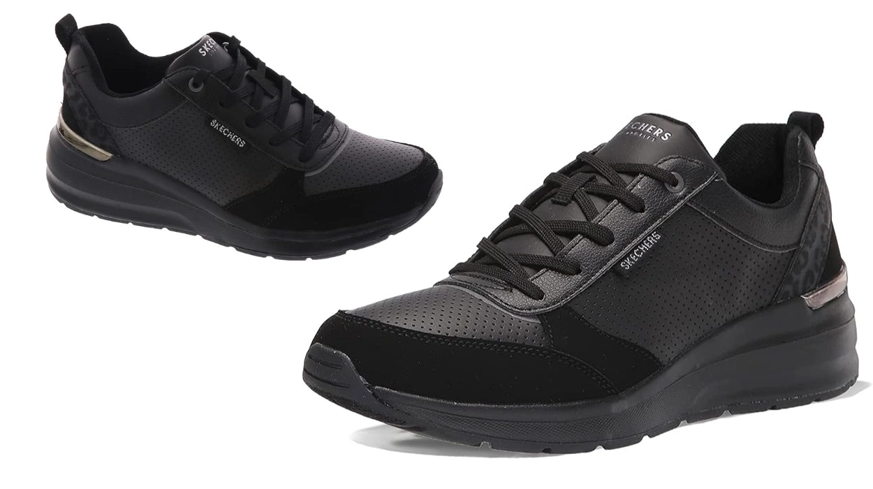 Estas Skechers Billion Subtle Spots con cuña interna para mujer son ultra resistentes, combinan con todo y hoy te las puedes llevar a MITAD de precio