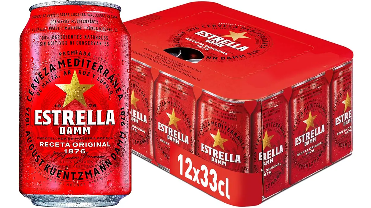 ¡Alerta cervecera! ¡Estrella Damm en lata al mejor precio en Amazon!