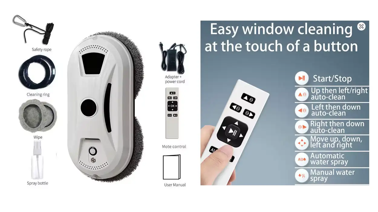 Chollo Robot aspirador ultrafino para limpieza de ventanas por sólo 35,29€ con cupón y envío gratis (-77%)