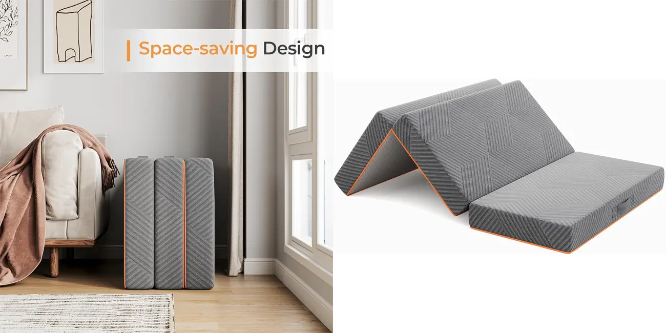 Chollo Colchón plegable multiusos Vesgantti de espuma viscoelástica por sólo 55,82€ con envío gratis (-50%)