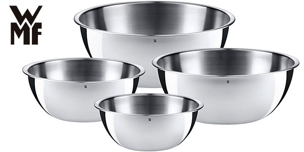 Chollo Set WMF Gourmet de 4 fuentes de cocina de acero inoxidable por sólo 33,24€ con envío gratis (-40%) ¡Valoraciones top!