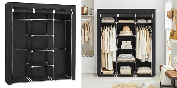 Chollo Armario ropero de tela Songmics de tamaño XXL por sólo 33,99€ con envío gratis (-26%)