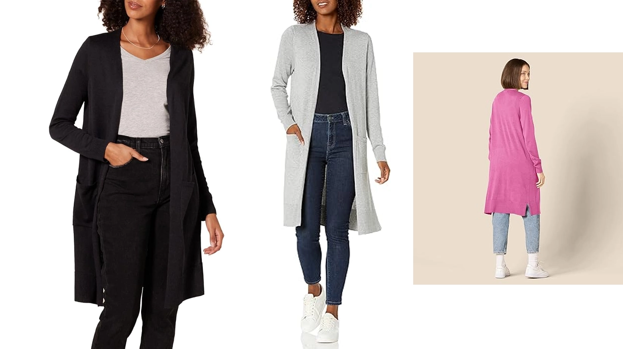 Amazon rebaja al mínimo estos cárdigan largos Essentials perfectos para ir cómoda con leggins o vaqueros esta primavera: ¡Menos de 15€ en un montón de colores!