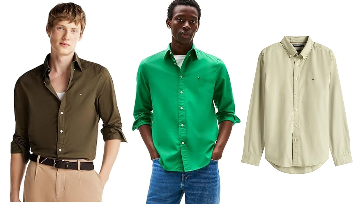 Chollo Camisa Tommy Hilfiger BT-Core Flex Poplin para hombre por sólo 38,35€ con envío gratis (-52%)