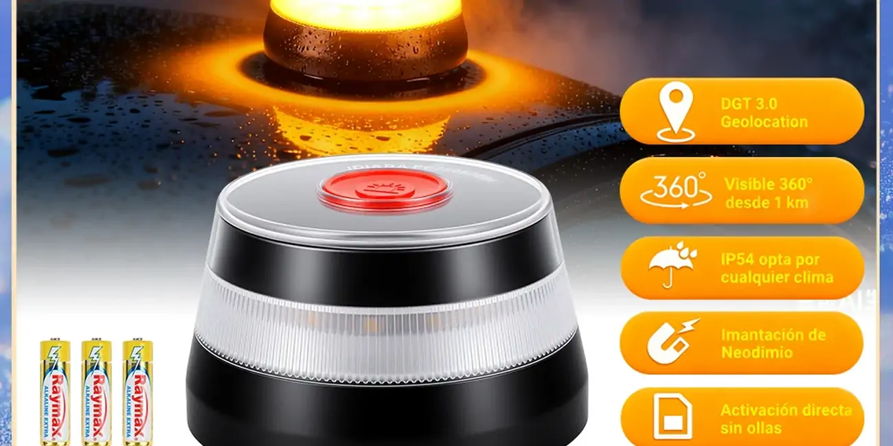 Chollo Baliza de emergencia V16 Hikity DGT por sólo 19€ con cupón y envío gratis (53% de descuento)