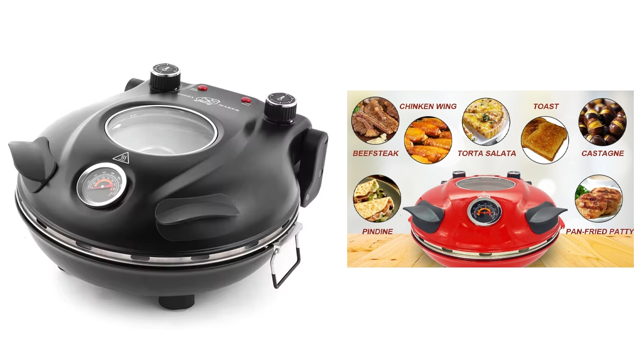 Chollo Máquina pizzera Klaif de 1.200W por sólo 48,73€ con envío gratis (-70%)