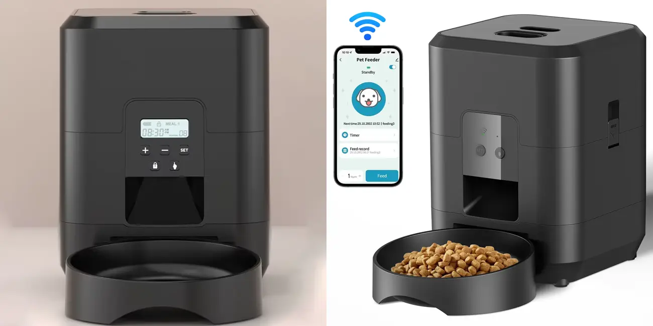 Chollo Comedero automático para mascotas ZYfeeder WiFi por sólo 24,91€ con cupón y envío gratis (-72%)