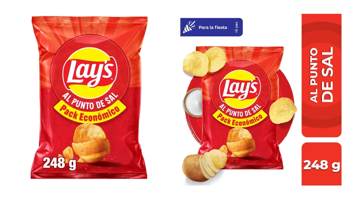Hoy puedes llevarte dos paquetes GIGANTES de Lay’s al punto de sal a un precio que no vas a ver (nunca) en supermercados