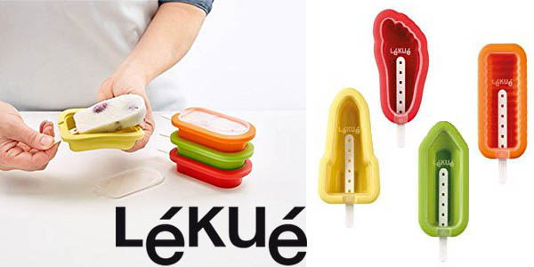 Divertidos Moldes Lékué para hacer helados clásicos con formas por sólo 11,19€ (-35%) ¡Freskis!