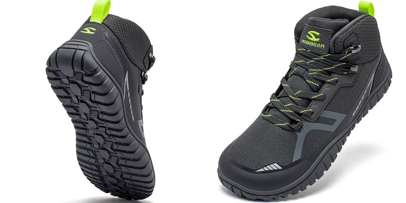 Botas barefoot Hobibear con puntera ancha y cero drop ideales senderismo o montaña por sólo 34,37€ en AliExpress