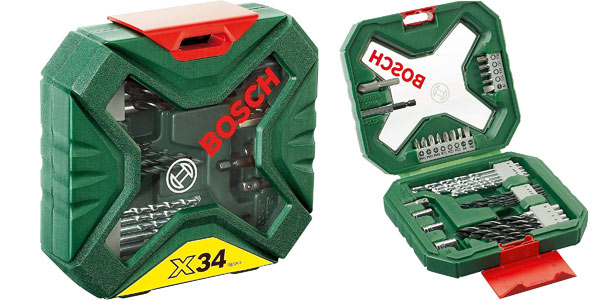 Chollo Set x34 Unidades Bosch X-Line para atornillar y taladrar por sólo 8,53€ (67% de descuento)