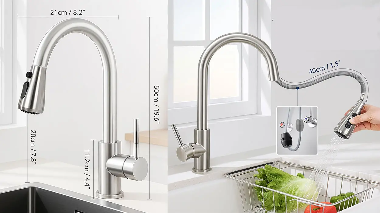 Calidad TOP a un precio buenísimo: Actualiza tu cocina con este grifo extraíble 360º y disfruta de su comodidad sin gastar mucho