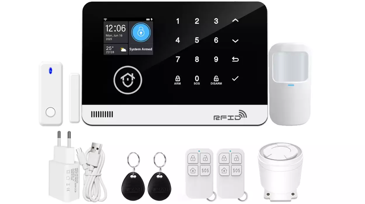 Chollo Sistema de Alarma Antirrobo Tuya Wifi Inteligente GSM por sólo 35,91€ con envío gratis (-58%)