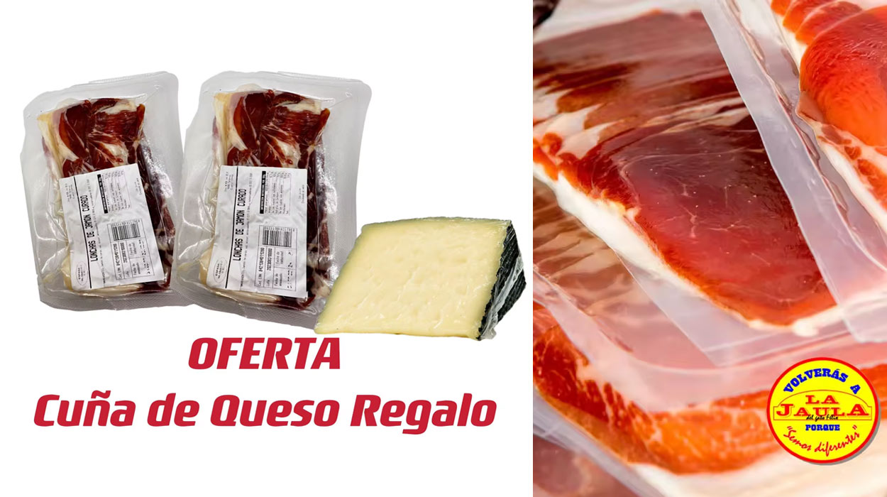 Chollo Lote de 1 kg Jamón Curado Gran Reserva, loncheado y envasado al vacío por sólo 12,77€ ¡Y un queso de REGALO!