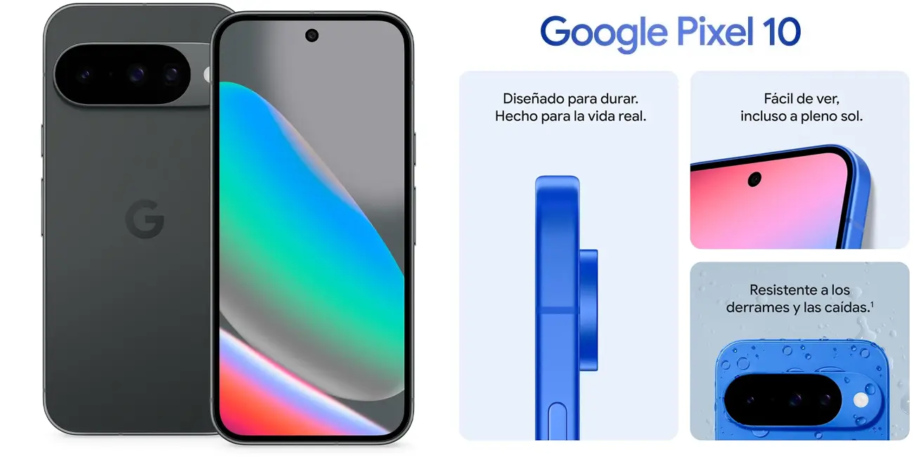 Chollo Google Pixel 10 (12 GB + 128 GB) por sólo 535,62€ con cupón y envío gratis (-40%)