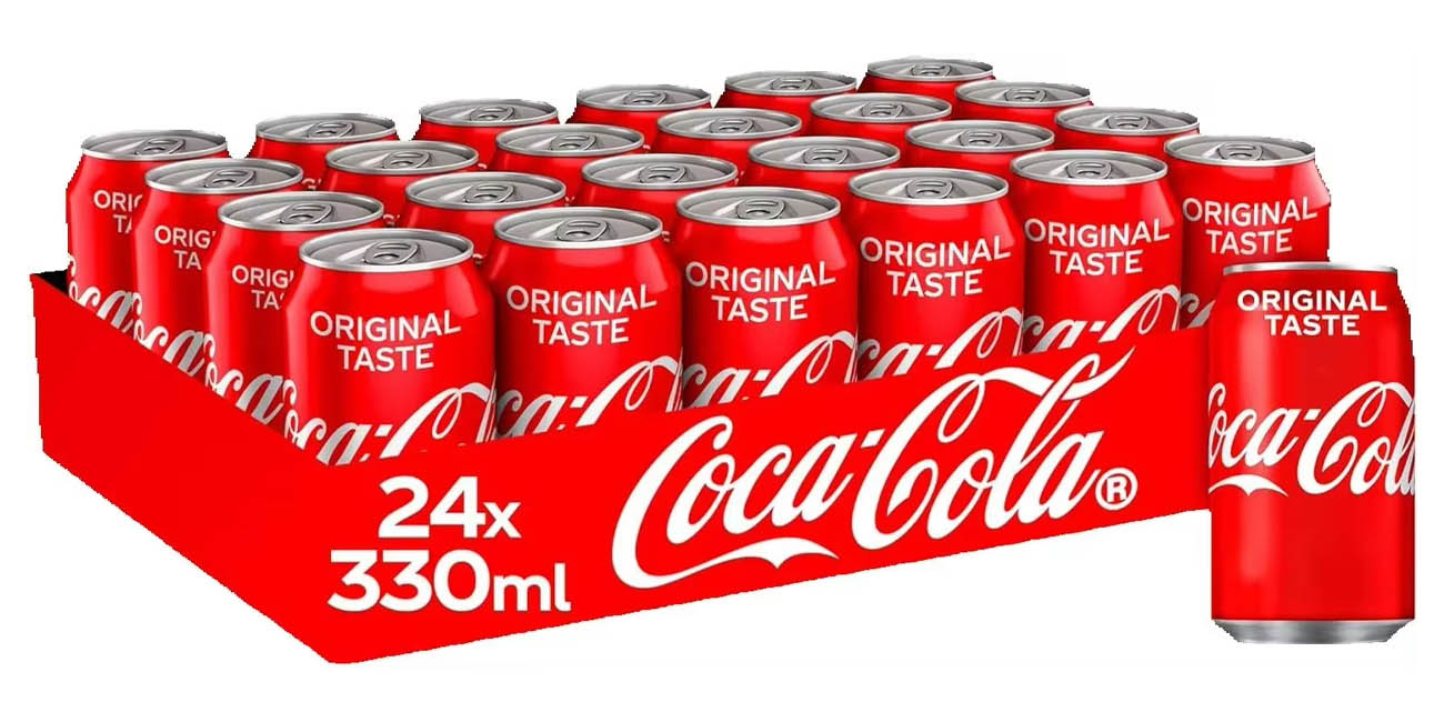 Chollo Pack de 24 latas de Coca-Cola original por sólo 12,28€ con cupón y envío gratis (0,51€ cada una)