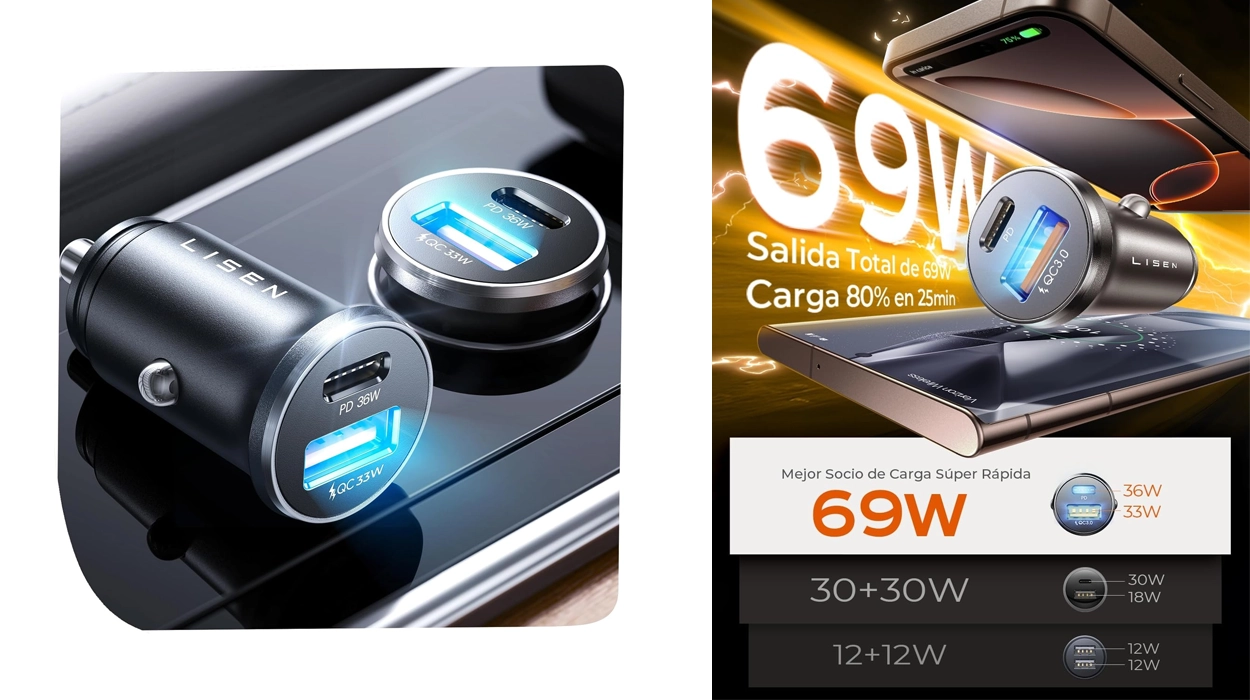 Llévate este cargador de coche con carga rápida y valoraciones TOP a un precio pequeñísimo aprovechando este cupón