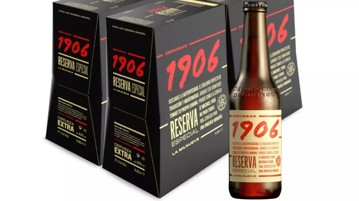 Chollo Pack 24 Botellas cerveza 1906 por sólo 22,99€ (-21%) ¡0,95€ por botella!