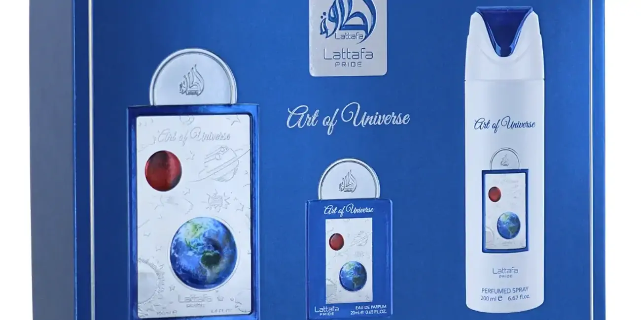 Chollo Set Regalo fragancia Lattafa Pride Art of Universe con desodorante y miniatura por sólo 27,30€ con cupón y envío gratis (-45%)