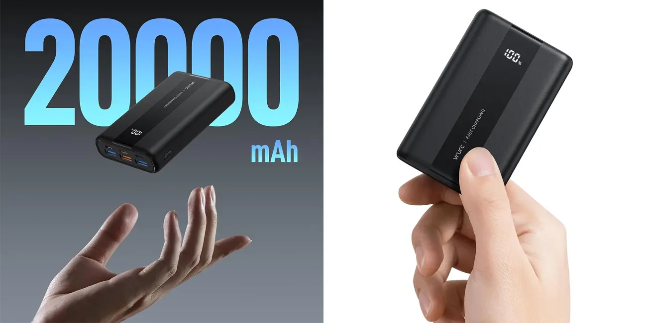 Chollo Powerbank de 20000mAh con 4x USB de salida por solo 18,04€ (-55%)