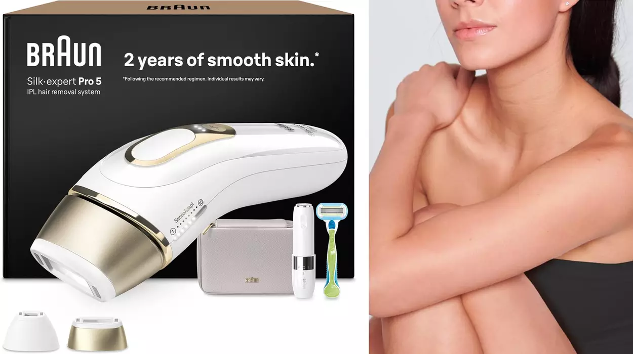 Chollo Depiladora de luz pulsada Braun Silk Expert Pro 5 PL5152 por sólo 369,99€ con envío gratis (-38%) ¡Sólo hoy!