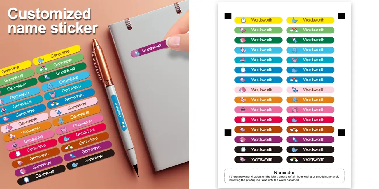 Chollo Pack de 60 etiquetas personalizables por sólo 2,19€ (52% de descuento)