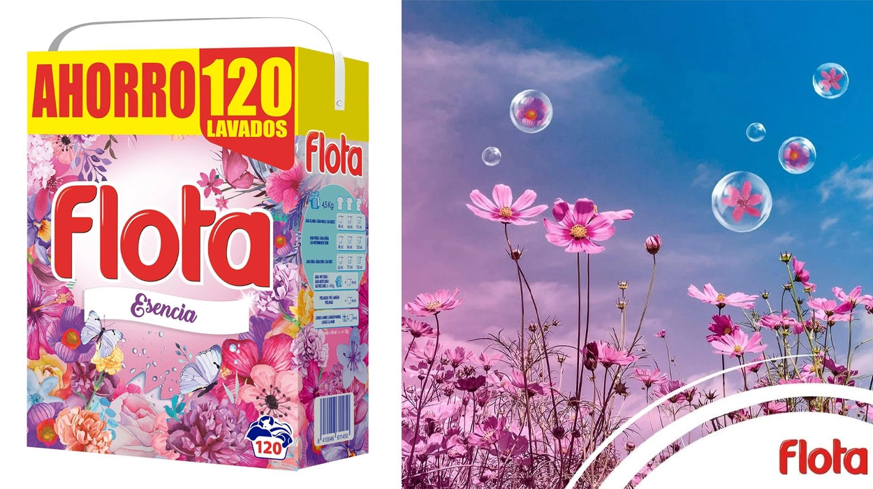 Chollo Detergente en polvo Flota Esencia de 120 lavados por sólo 9,99€ (-33%) ¡TOP ventas!