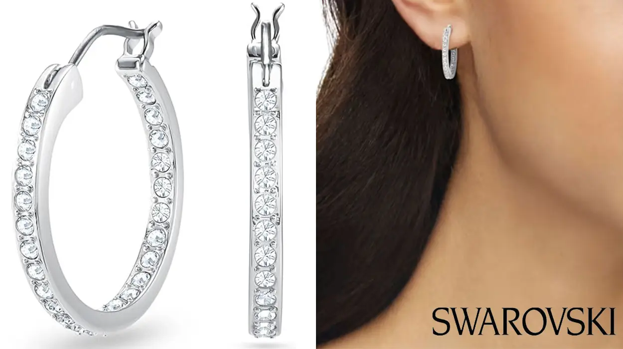 Los aros Sommerset de Swarovski son la prueba de que unos pendientes buenos no tienen por qué ser caros