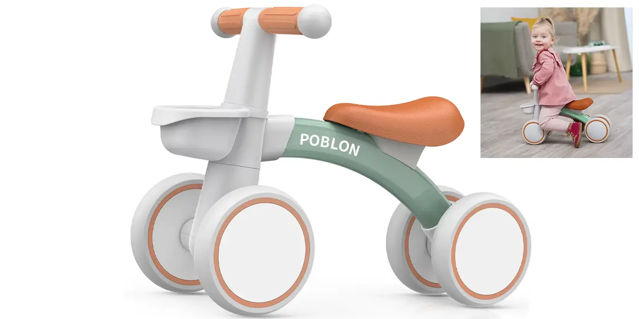 Chollo Bicicleta sin pedales Poblon para niños de 1-2 años por sólo 14,61€ con cupón y envío gratis (-70%)