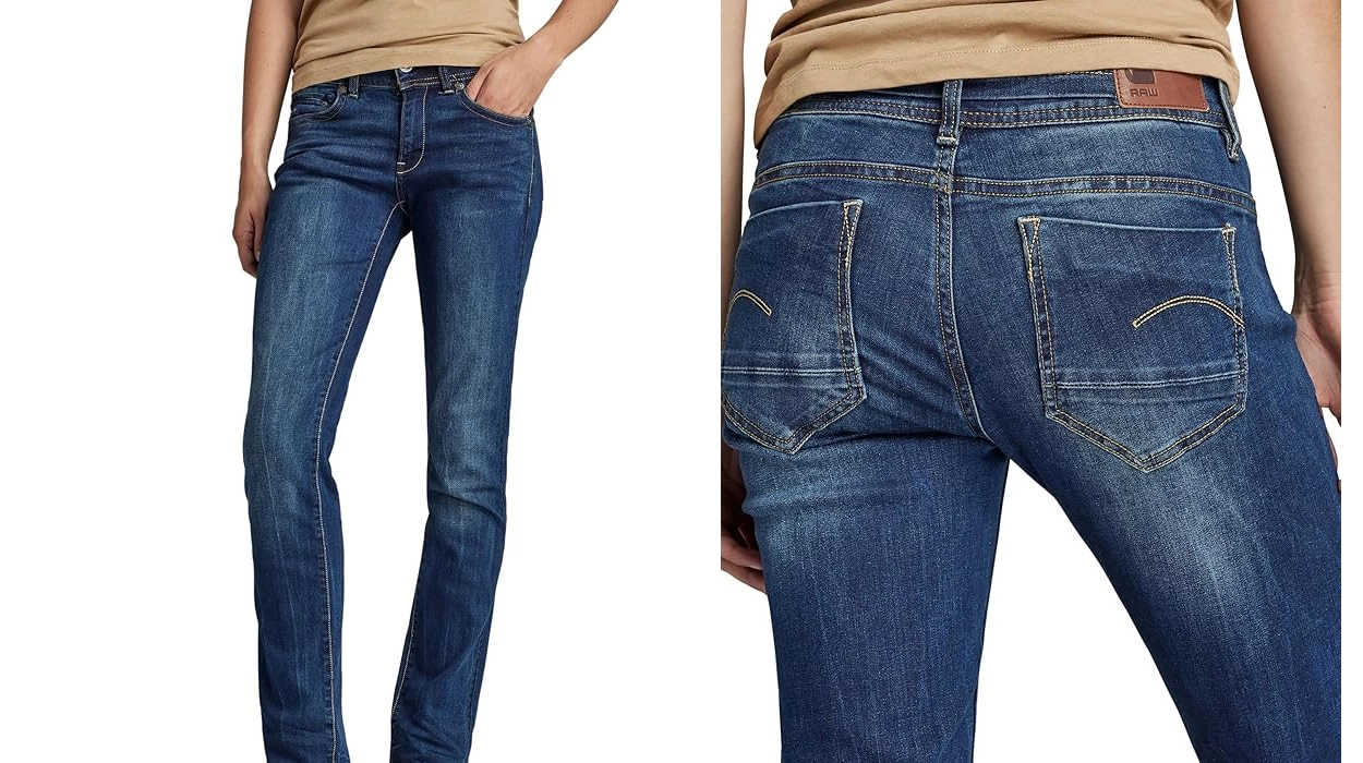 Chollo Pantalones vaqueros G-Star Raw Midge Saddle Mid para mujer por sólo 66,36€ con envío gratis (40% de descuento)