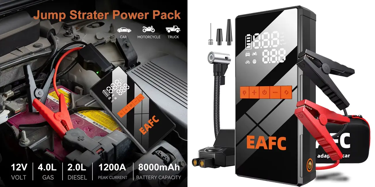 Este dispositivo inflará tus ruedas, arrancará tu coche y te alumbrará de noche ¡por menos de 25€!