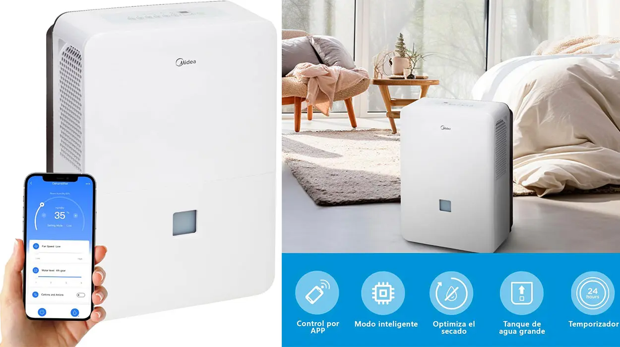 Chollo Deshumidificador Midea de 50 litros por sólo 319,98€ con envío gratis (-20%)