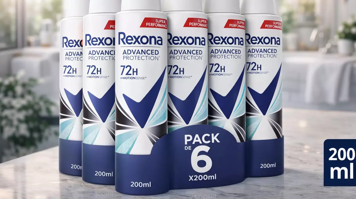 Chollo Pack x6 Desodorante Rexona Advanced Protection 72h para mujer por sólo 12,34€ con descuento al tramitar (-40%)