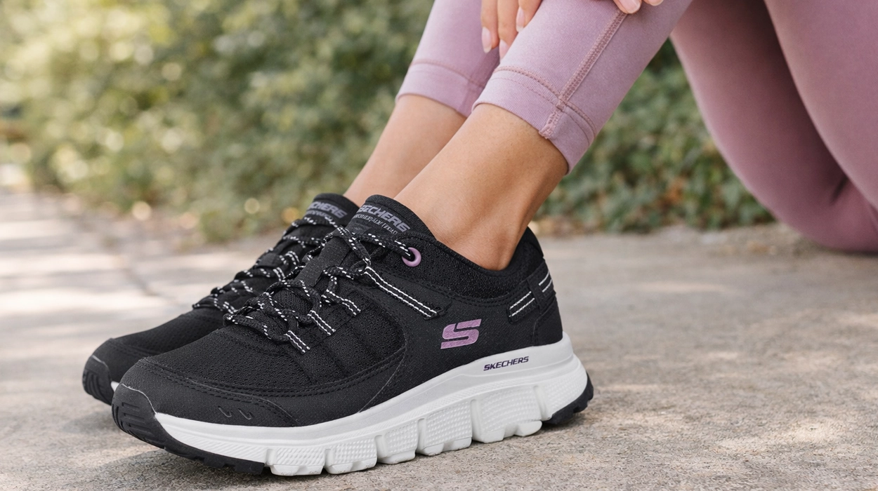 Las zapatillas que muchas se ponen cada mañana para salir a caminar