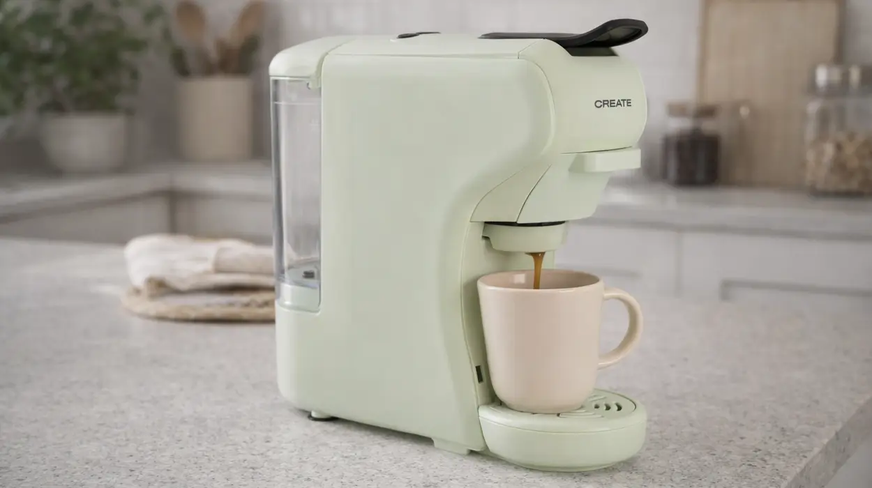 Chollo Cafetera multicápsula express y para café molido Create POTTS por sólo 40,99€ con cupón y envío gratis (-49%)