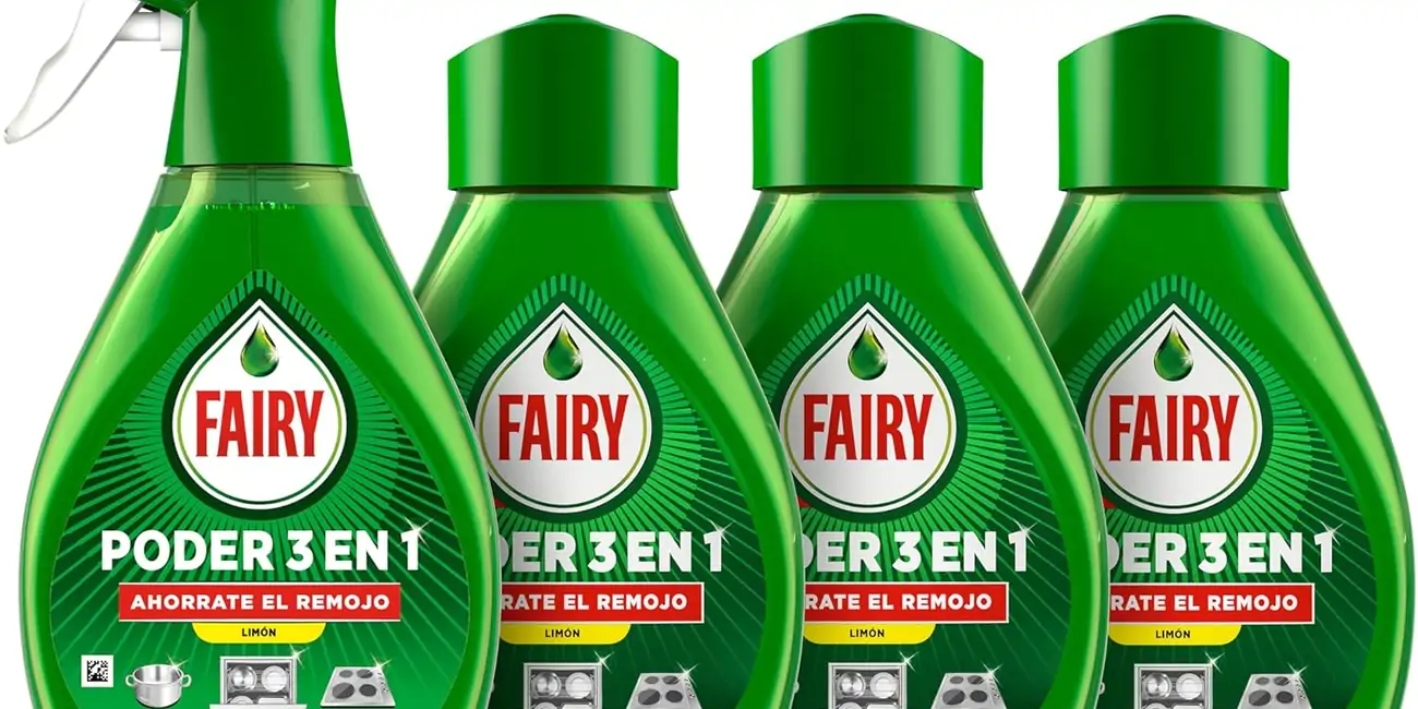 Chollo Pack Fairy Poder Sin Remojo Limón Spray 650 ml + 3 Recambios 500 ml por sólo 13,99€ (35% de descuento)