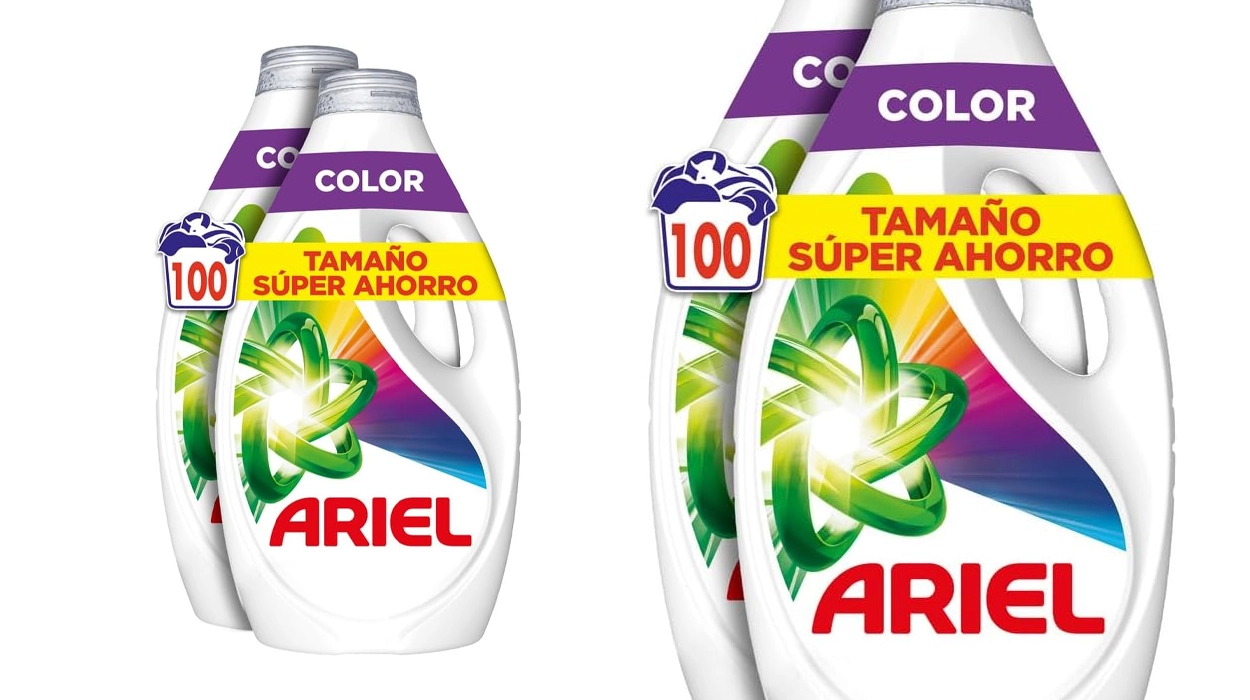 Chollo Pack de detergente líquido Ariel Color con 100 lavados por sólo 22,99€ con envío gratis (-27%)