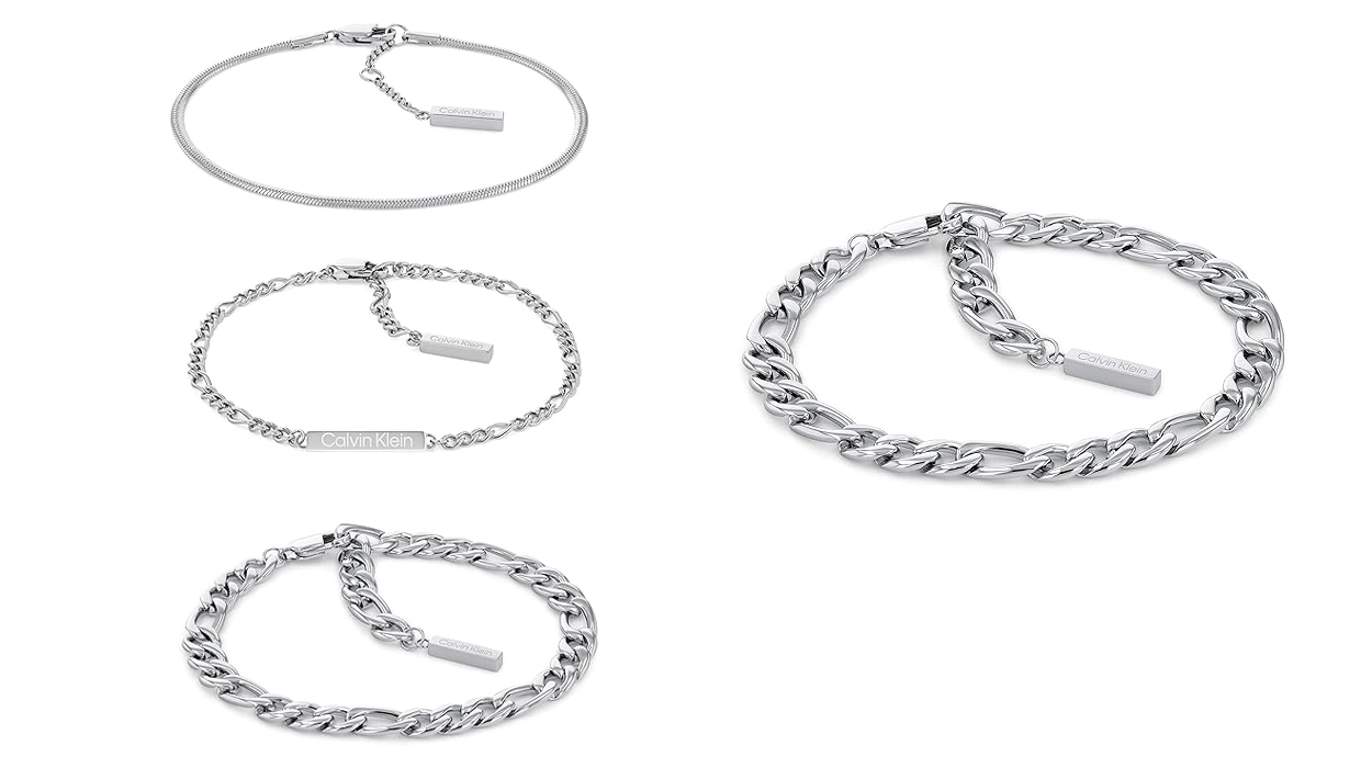 Chollo Juego de 3 pulseras Calvin Klein Linked para mujer por sólo 44,69€ con envío gratis (54% de descuento)