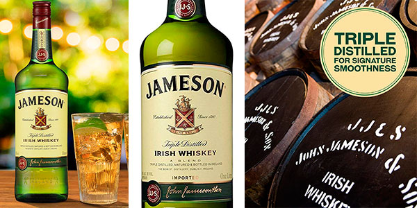 Chollo Whisky Jameson de 1.000 ml por sólo 18,75€ (-33%)