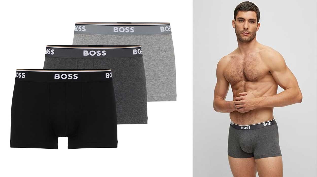 Chollo Pack x3 Boxers BOSS Trunk por sólo 25,49€ (-41%)
