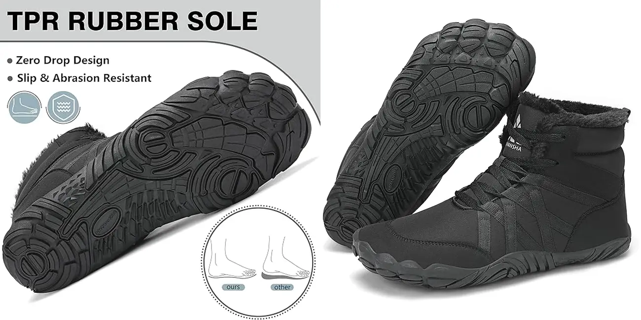 Chollo Botas barefoot de invierno MISHANSHA con forro por sólo 18,99€ (-56%)
