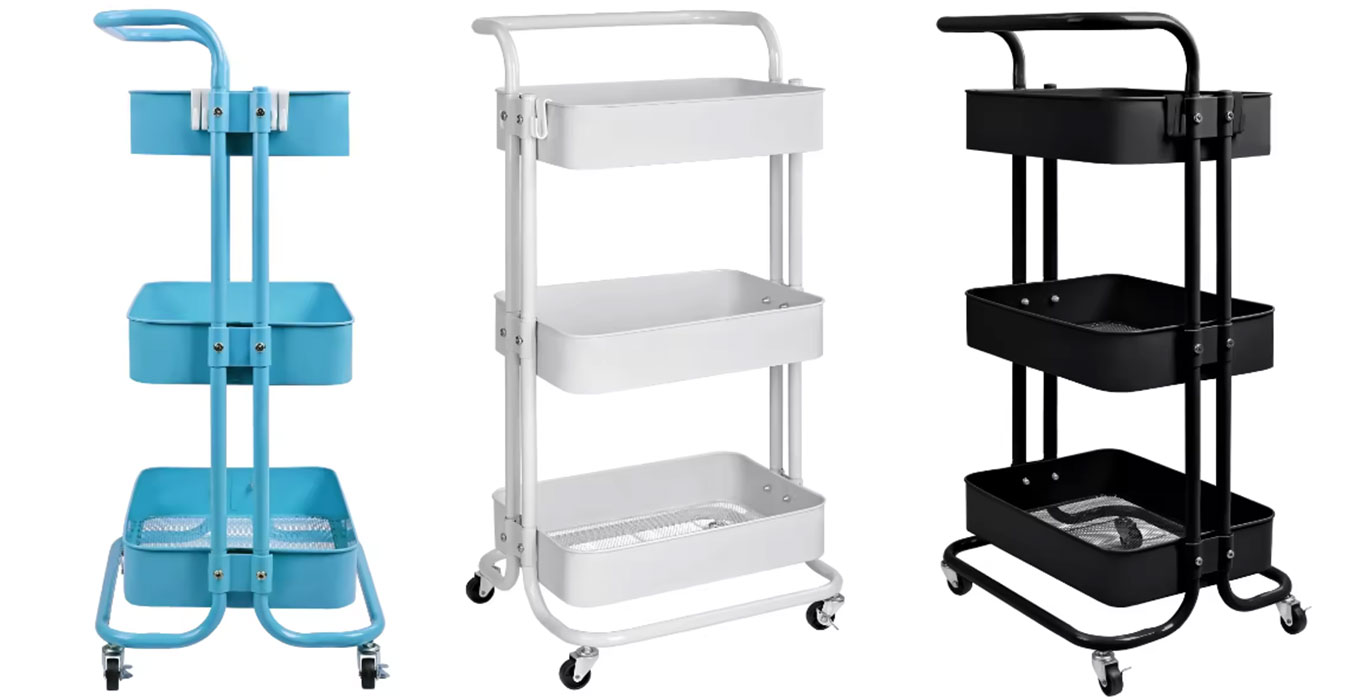 Organiza tus cosas fácilmente en cualquier habitación de casa con este carrito auxiliar multiusos a precio de risa