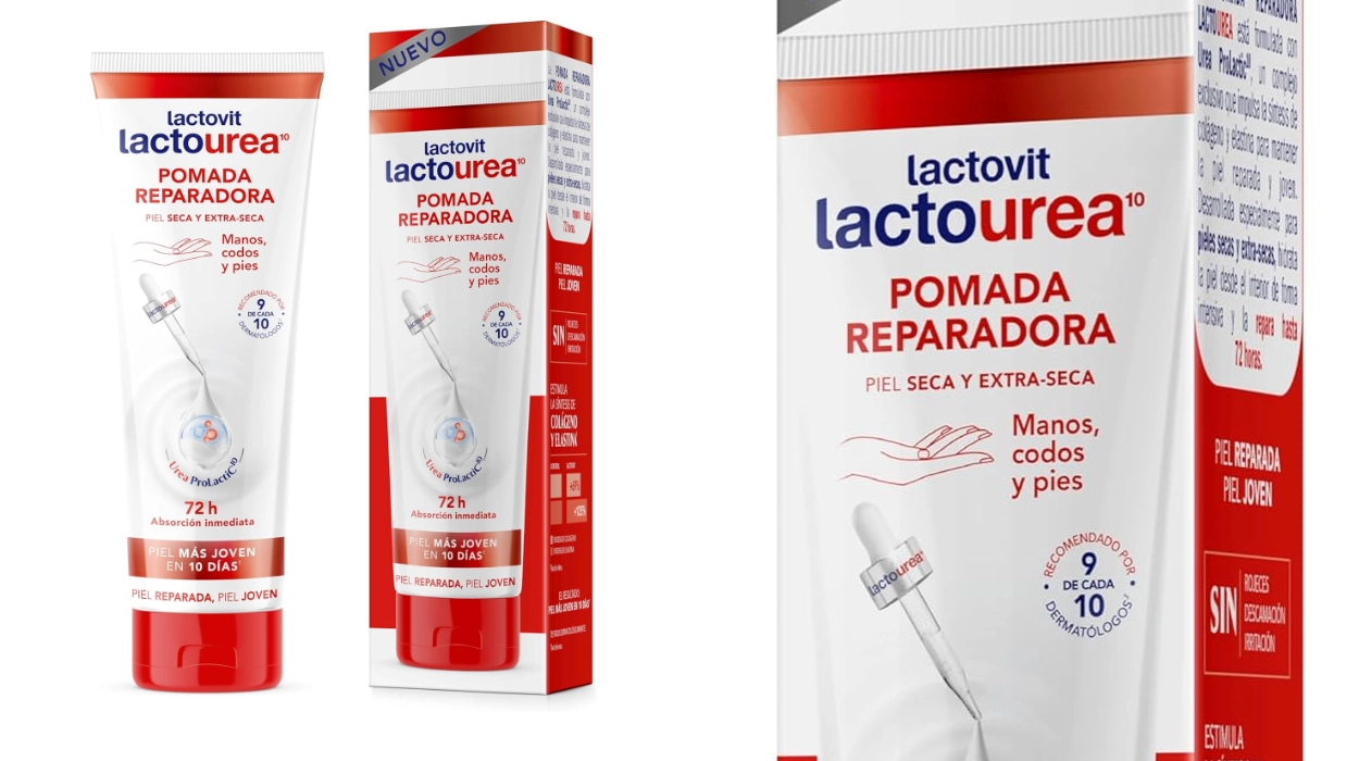 Chollo Pack x3 Pomada reparadora Lactovit Lactourea 75 ml por sólo 5,60€ con oferta 3×2 (-40%) ¡1,87€ cada una!