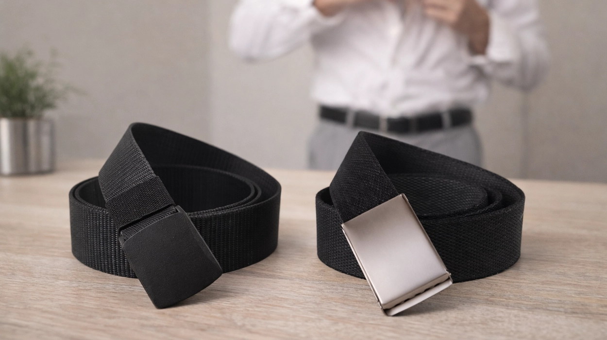 Este pack de 2 cinturones de nylon con hebilla automática ha conseguido unas valoraciones PERFECTAS: ajuste rápido y cómodo por menos de 9€