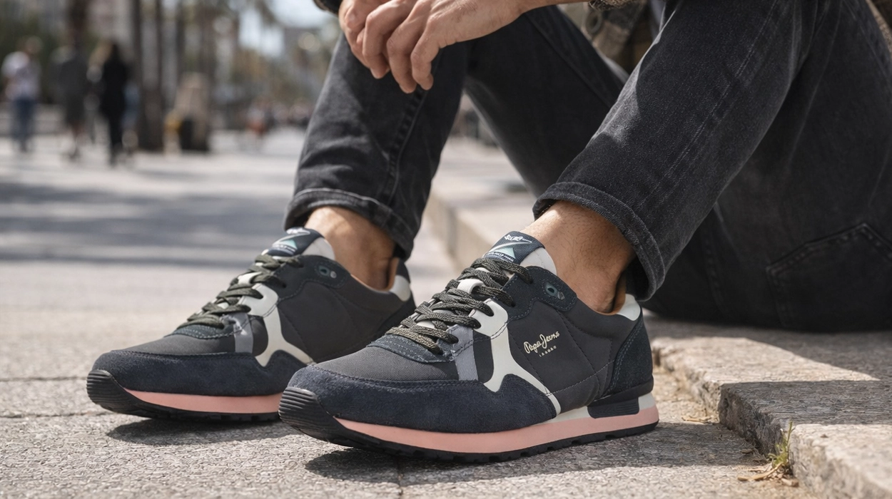 Actualiza tus mejores looks urbanos con estas zapatillas Pepe Jeans Brit Prints de piel para hombre que hoy caen de precio al mínimo con un 60% de descuento