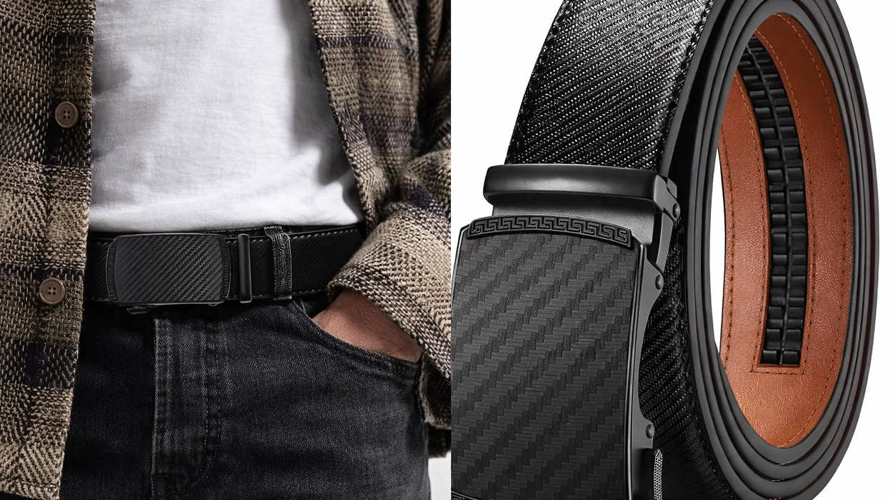 Olvídate de hacer agujeros y pásate a la comodidad de los cinturones con hebilla automática: hoy puedes cazar este de cuero super robusto por sólo 10,44€