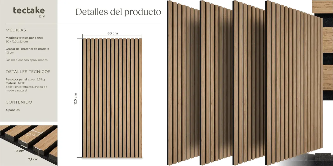 Mejora la acústica de tu hogar por muy poco con estos paneles decorativos de MDF rebajados en Amazon