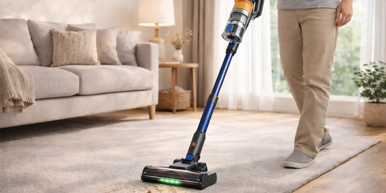 Chollo Aspirador escoba inalámbrico COTIAR R11 de 50Kpa por sólo 69,78€ con cupón y envío gratis (-74%)