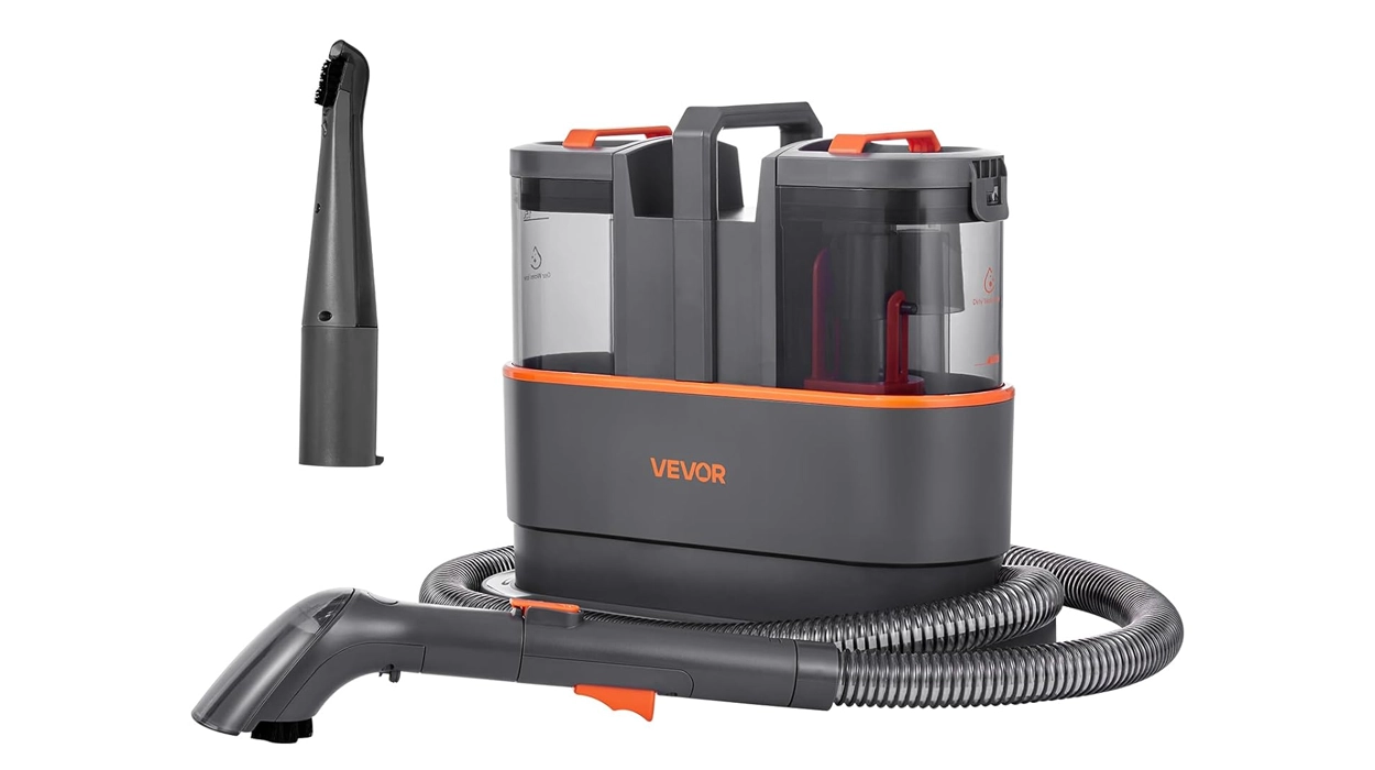 Alfombras y tapicerías impolutas sin esfuerzo: esta máquina de limpieza Vevor condoble tanque de agua baja a precio mínimo en Amazon